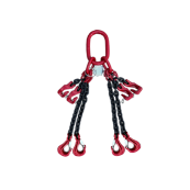 Chain suspension / Chain hoist | 4-strang | Width: 10 mm | Length: 6.0 m, with shortening hooks